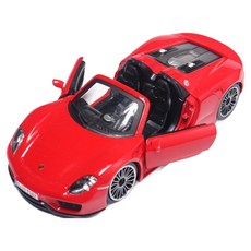 bbUrago 1:24 保時捷 918 Spyder 敞篷合金模型車, 1個