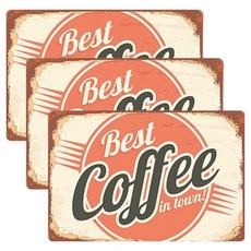 PDS홈데코 레트로 커피숍 체인팅 프레임리스 3p, A-5