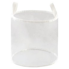 soonZAM 我們家的整理小精靈 Lego衣服娃娃全收納 透明圓形收納袋, 1個, 白色