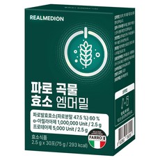 Real Medion Paro 穀物酵素 艾默小麥 30入, 1個, 75g