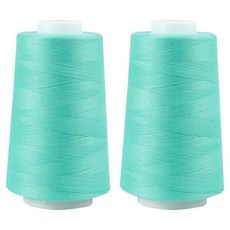 Sewing by Hand 40支2股縫紉線, 2個, 13 薄荷綠