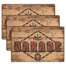 PDS홈데코 미국 차고 레트로 산업 스타일 프레임리스 3p, A-37