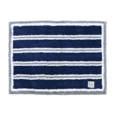 日本 oka DRY LAND 日本進口吸水速乾地墊, 藍色條紋, 1個