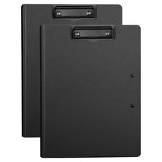 拉薩諾 A4 直式附蓋板夾, 2個, 黑色