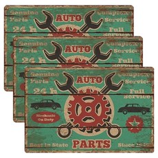 PDS홈데코 미국 차고 레트로 산업 스타일 프레임리스 3p, A-33