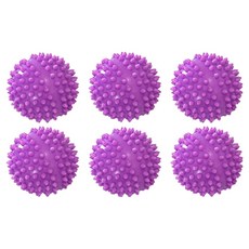 便利家 防靜電防纏繞神奇洗衣球, 6個, 紫色