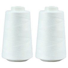 Sewing by Hand 40支2股縫紉線, 2個, 01 白色