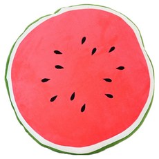 soonZAM 果汁感爆棚西瓜抱枕, 圓形 紅色