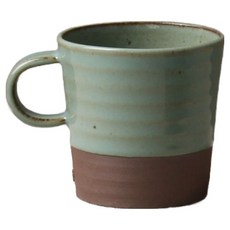 이도 투톤 머그컵 청연 300ml, 청색 + 브라운, 1개