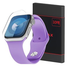 KMAX Apple Watch 聚氨酯螢幕保護貼 10片組, 透明, 1套