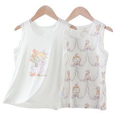 Kids Day 女童款蕾絲少女背心2件組