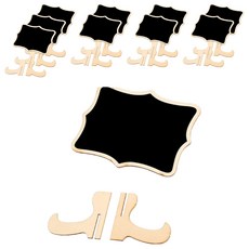 Smogle 迷你留言板名牌黑板 + 支架 2p 蕾絲款 10組, 塑膠