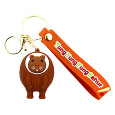 ARTJOY 義大利Brainrot掛繩鑰匙圈, 1個, 05 布魯瓦洛尼 魯利洛利