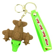 ARTJOY 義大利Brainrot掛繩鑰匙圈, 1個, 03 邦巴迪羅 克羅科迪羅