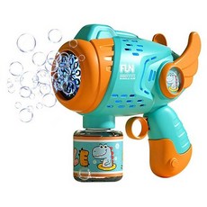 Joy Kids 天使翅膀自動加特林防漏泡泡槍, 1個, 薄荷綠