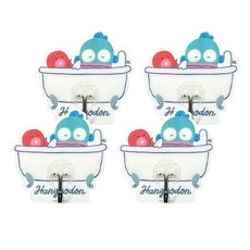 Sanrio 三麗鷗 人魚漢頓無痕掛勾 SHG3026 95 x 100 x 20mm, 泡澡時間 白色, 4個