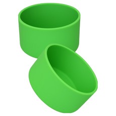 바른리빙 소음방지 텀블러 실리콘 커버 보호개, 연두, 2개