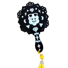 자개 스티커 아크릴 손거울 만들기 세트, 혼합A 스마일 꽃(장식수술 랜덤발송), 5세트