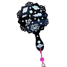 자개 스티커 아크릴 손거울 만들기 세트, 전통문양(장식수술 랜덤발송), 5세트