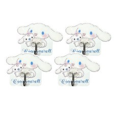 Sanrio 三麗鷗 大耳狗喜拿無痕掛勾 SCN3008 70 x 100 x 20mm, 甜蜜時光 白色, 4個