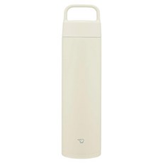 ZOJIRUSHI 象印 不鏽鋼一體式中栓吊環真空保溫杯, 米白色, 1個, 650ml