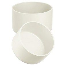 바른리빙 소음방지 텀블러 실리콘 커버 보호개, 화이트, 2개