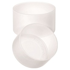 바른리빙 소음방지 텀블러 실리콘 커버 보호개, 투명, 2개