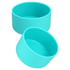 바른리빙 소음방지 텀블러 실리콘 커버 보호개, 블루, 2개