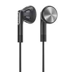 FIIO 飛傲 可換線鍍鈹振膜平頭塞耳機, 黑色, FF1
