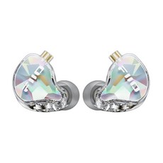 FIIO 飛傲 單動圈CIEM可換線耳機, 透明色, JD10