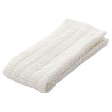 MUJI 無印良品 蠶絲混絨毛浴巾, 米白色, 1入, 1條
