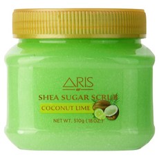ARIS 乳木果糖身體磨砂膏 椰子萊姆, 1個, 510g