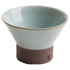 이도 투톤 Y잔 소호, 하늘색 + 브라운, 1개