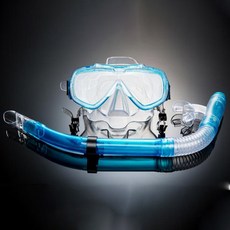 浮潛面鏡 + 呼吸管 BN-507, 水藍色