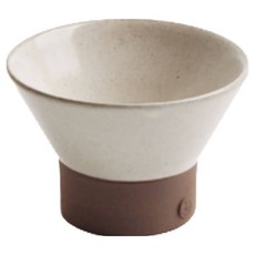 yido DOZAGI 雙色Y形杯 溫潤, 白色 + 棕色, 1個