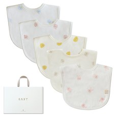 베이비앤아이 유아용 나염턱받이 5종 세트, 선택1(배미블루, 배미핑크, 아리, 고미, 바니), 1세트
