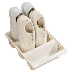 Beurrureikeu 鞋子整理收納籃, 1個, 白色