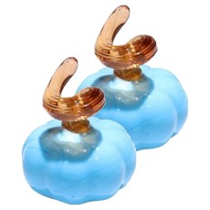 미소로운 귀여운 호박 장식품 문진 스카이블루, 2개