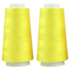 유니크 프리미엄 OWL 코아사 45수 2합 실, 10 옐로우, 2개