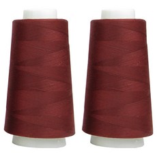 UNIQUE Premium OWL Coresa 45支2股縫紉線, 30 酒紅色, 2個