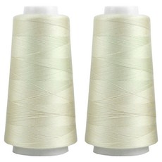 UNIQUE Premium OWL Coresa 45支2股縫紉線, 3 淺米色, 2個