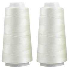 UNIQUE Premium OWL Coresa 45支2股縫紉線, 2 象牙白, 2個