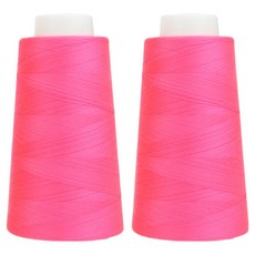 UNIQUE Premium OWL Coresa 45支2股縫紉線, 45 螢光粉, 2個