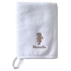 Manuella 托兒所幼稚園廚房浴室純棉掛環毛巾, 1個, 白色