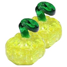 미소로운 귀여운 호박 장식품 문진 옐로우, 2개