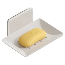 葉子小舖 浴室肥皂盒, 1個, 白色