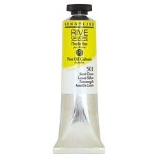 SENNELIER 申內利爾 Rive里夫專家級油畫顏料 一般色 檸檬黃 N130312.501, 40ml, 1色