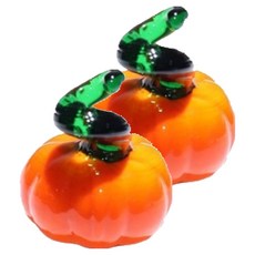 미소로운 귀여운 호박 장식품 문진 오렌지, 2개