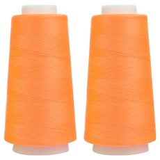 UNIQUE Premium OWL Coresa 45支2股縫紉線, 44 螢光橘, 2個