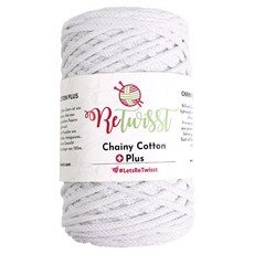 retwisst Chainy Cotton Plus 250g, 1個, 01 白色